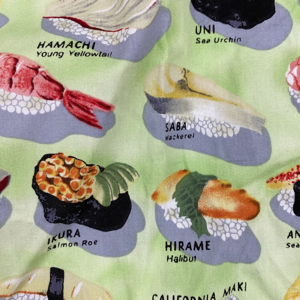 Vintage The Cats Pajamas Womens Sushi Print Pajama Set Medium NEW - Picture 5 of 16